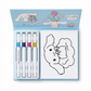 Coloring Cards Activity Set – 24 Cards with Acrylic Markers | Cinnamoroli - Kinder Kreato