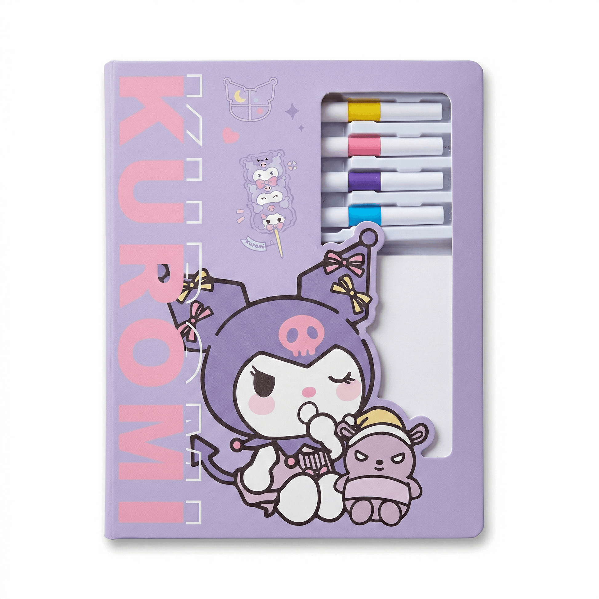 Coloring Cards Activity Set – 24 Cards with Acrylic Markers | Kuromi - Kinder Kreato
