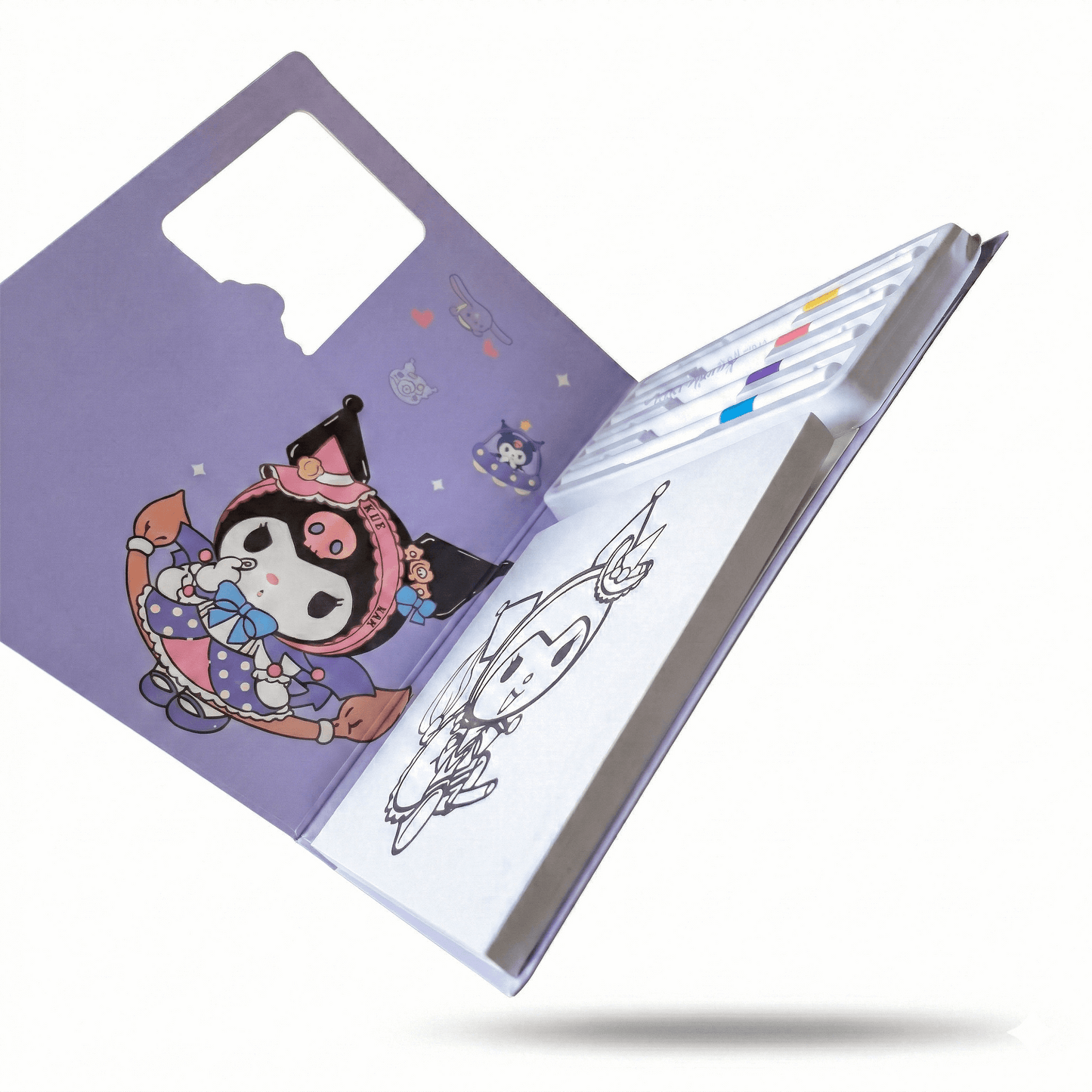 Coloring Cards Activity Set – 24 Cards with Acrylic Markers | Kuromi - Kinder Kreato