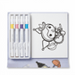 Coloring Cards Activity Set – 24 Cards with Acrylic Markers | Kuromi - Kinder Kreato