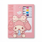 Coloring Cards Activity Set – 24 Cards with Acrylic Markers | Melody - Kinder Kreato