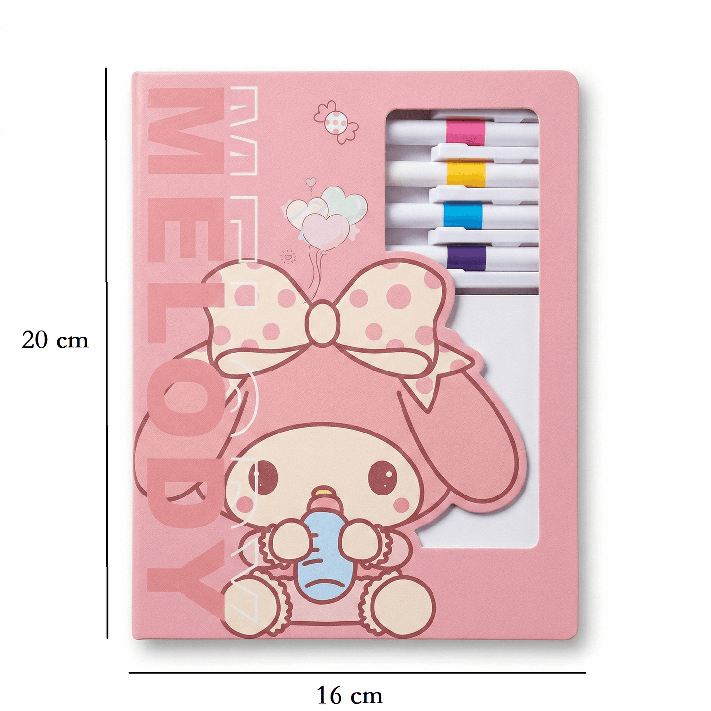 Coloring Cards Activity Set – 24 Cards with Acrylic Markers | Melody - Kinder Kreato