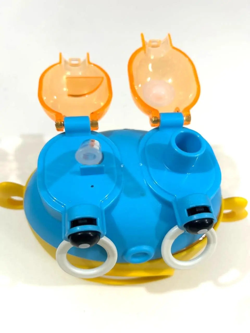 Creative Cartoon Crab Kids Water Bottle – 500ml Portable Straw Cup with Strap - Kinder Kreato