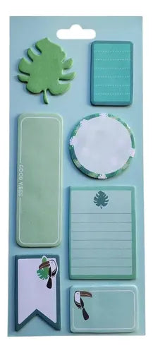 Colorful 7-Design Sticky Notes Set - Kinder Kreato