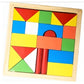 Wooden Building Toy Sensory Geometry Wooden Blocks - Kinder Kreato
