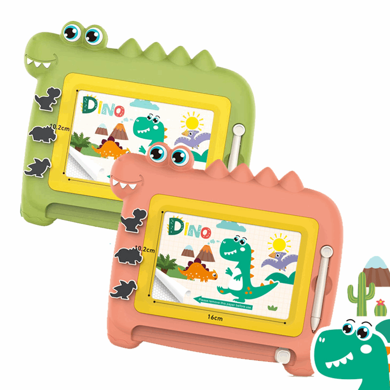 Dino Magnetic Drawing Board for Kids - Kinder Kreato