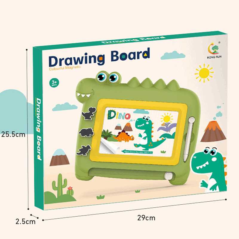 Dino Magnetic Drawing Board for Kids - Kinder Kreato