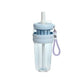 Flower Tea Cup Plastic Straw Cup With Handle Flower - Blue - Kinder Kreato