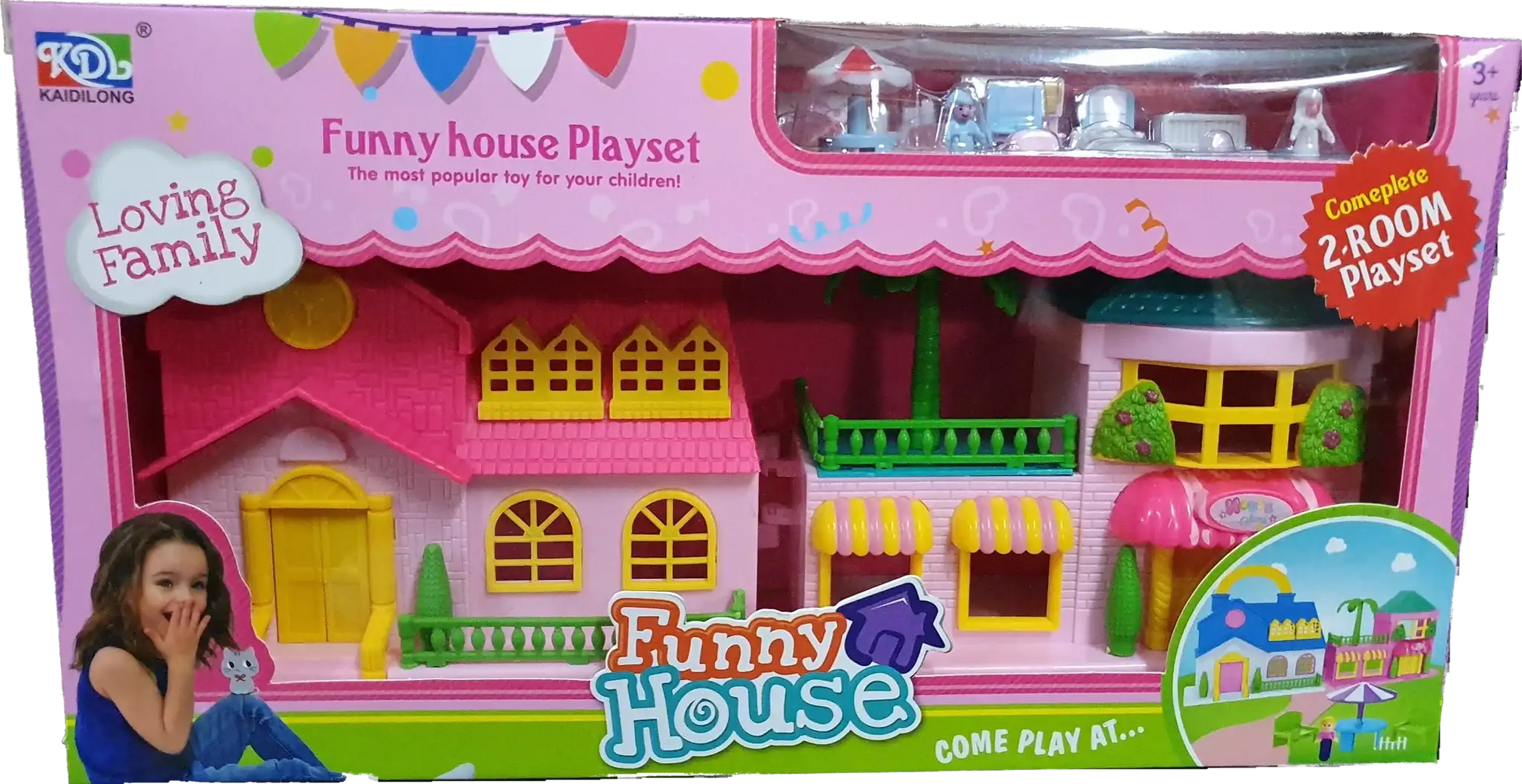 Funny House Mini Doll House - Kinder Kreato