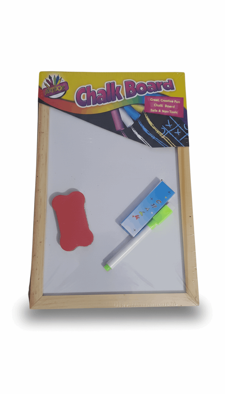 Double-Sided Learning Board – White & Black with Accessories - Kinder Kreato