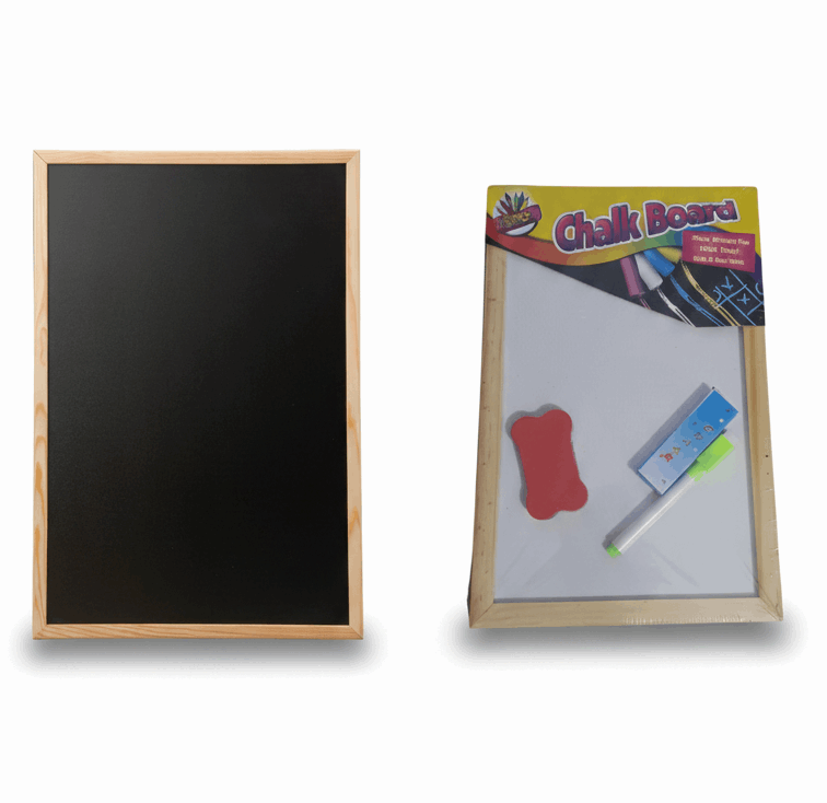 Double-Sided Learning Board – White & Black with Accessories - Kinder Kreato