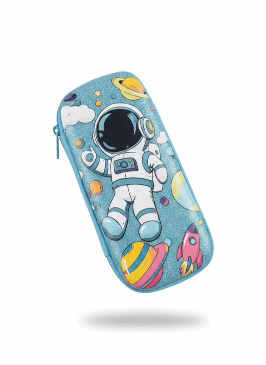 3D Hardtop Pencil Box | Astronaut Stationery Case - Kinder Kreato
