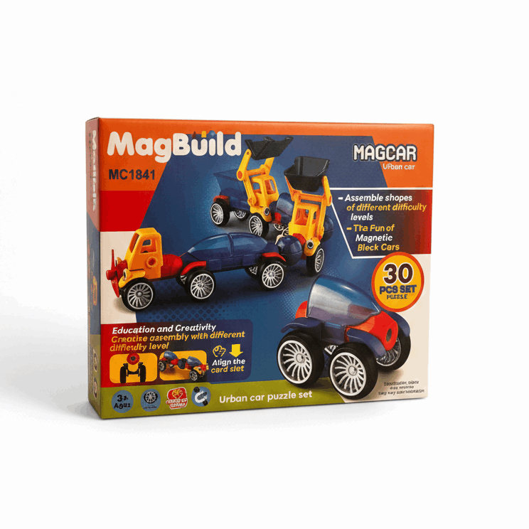 Magnetic DIY Vehicles Set - Kinder Kreato