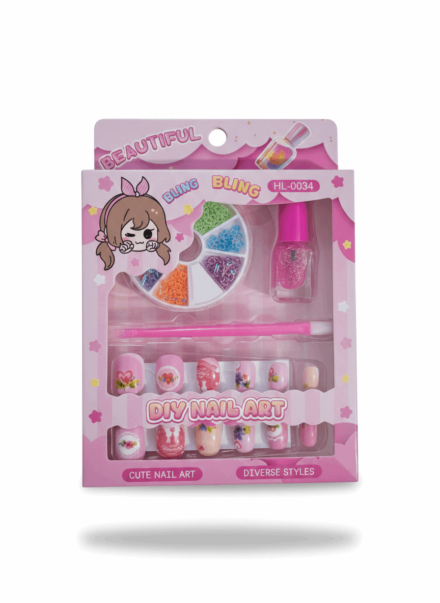 DIY Art Nail Set Kit For Girls - Kinder Kreato