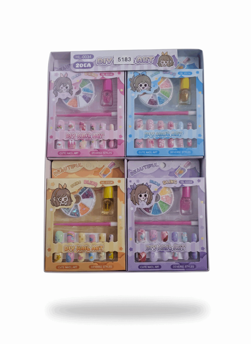 DIY Art Nail Set Kit For Girls - Kinder Kreato