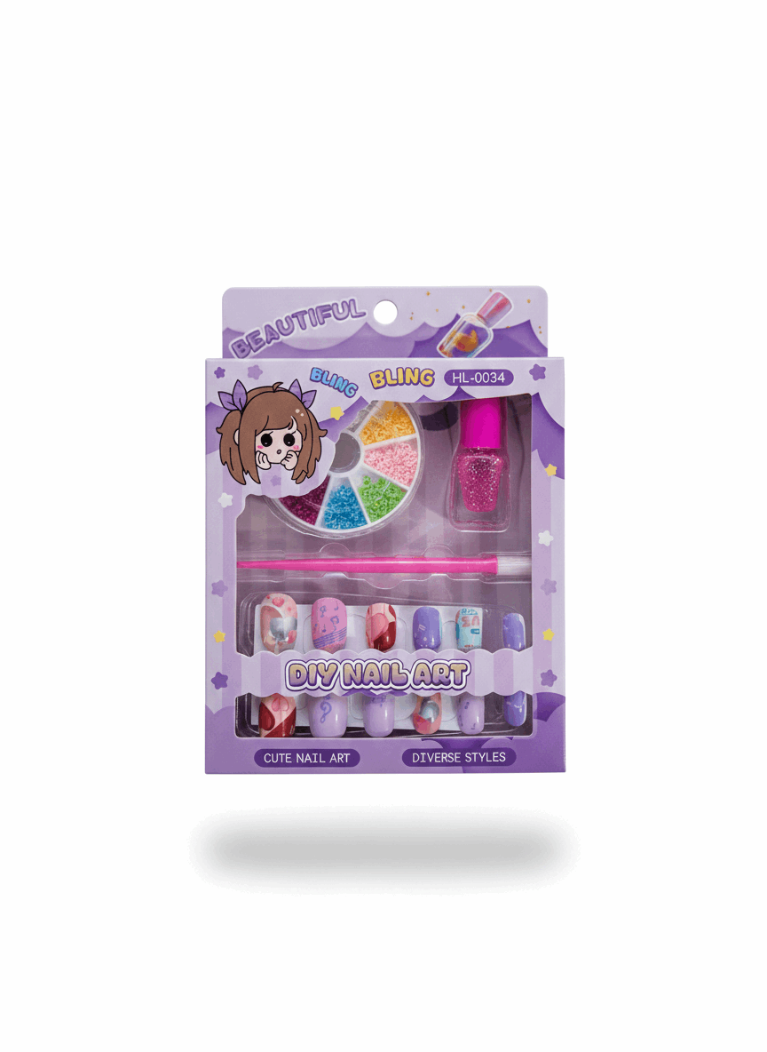 DIY Art Nail Set Kit For Girls - Kinder Kreato