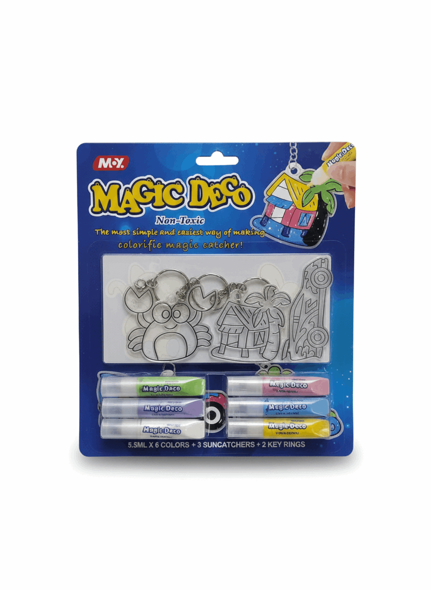 3D Glass Window Glue Set with Keychain - Kinder Kreato