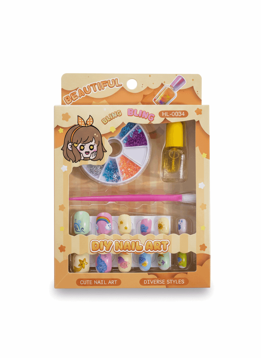 DIY Art Nail Set Kit For Girls - Kinder Kreato