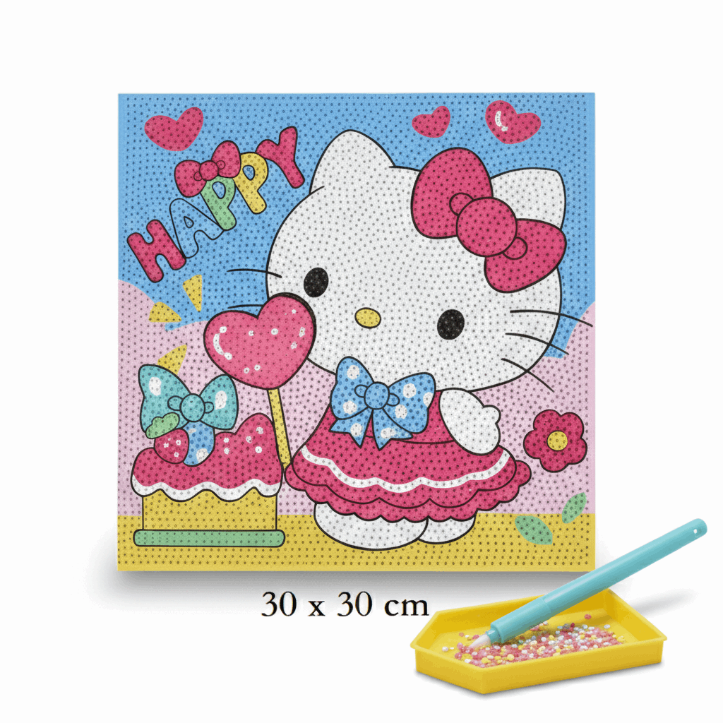Diamond Painting Canvas Kit – 30×30 cm | Kittey - Kinder Kreato