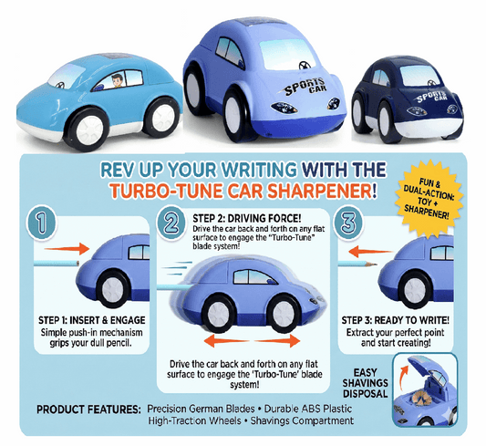 Car Pencil Mechanical Sharpener - Kinder Kreato