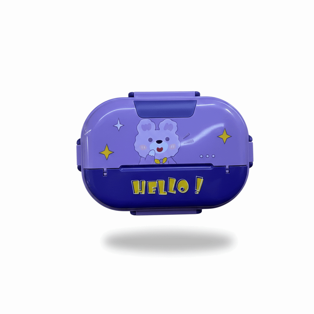 Stainless Steel Interior Plastic Lunch Box - Kinder Kreato