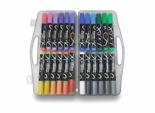 Metallic Glitter Marker Set – Box of 24 - Kinder Kreato
