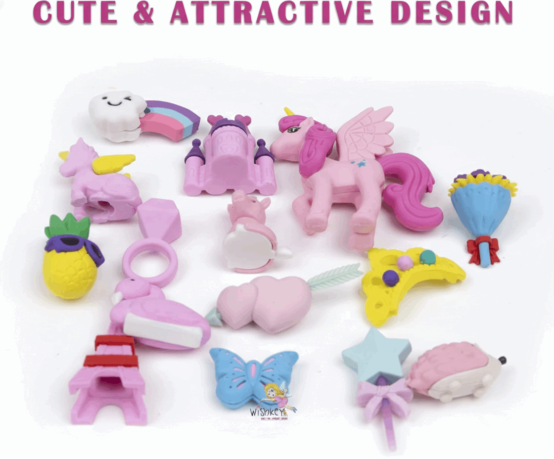 Unicorn Fairytale – Eraser Set - Kinder Kreato