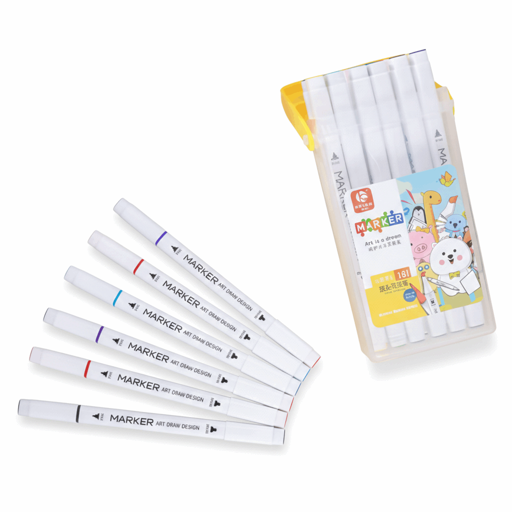 Acrylic Double Side Markers with Color - Kinder Kreato