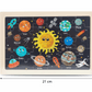 Solar System Transport Wooden A5 Jigsaw Puzzle Set for Kids - Kinder Kreato