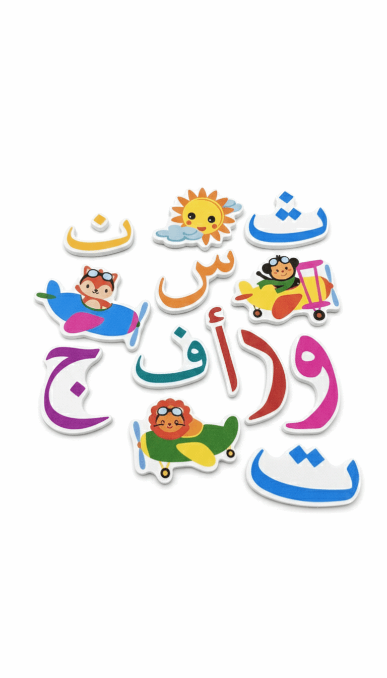 Set of 3 Learning Foaming Stickers (Numbers • Alphabets • Haroof-e-Tahaji) - Kinder Kreato