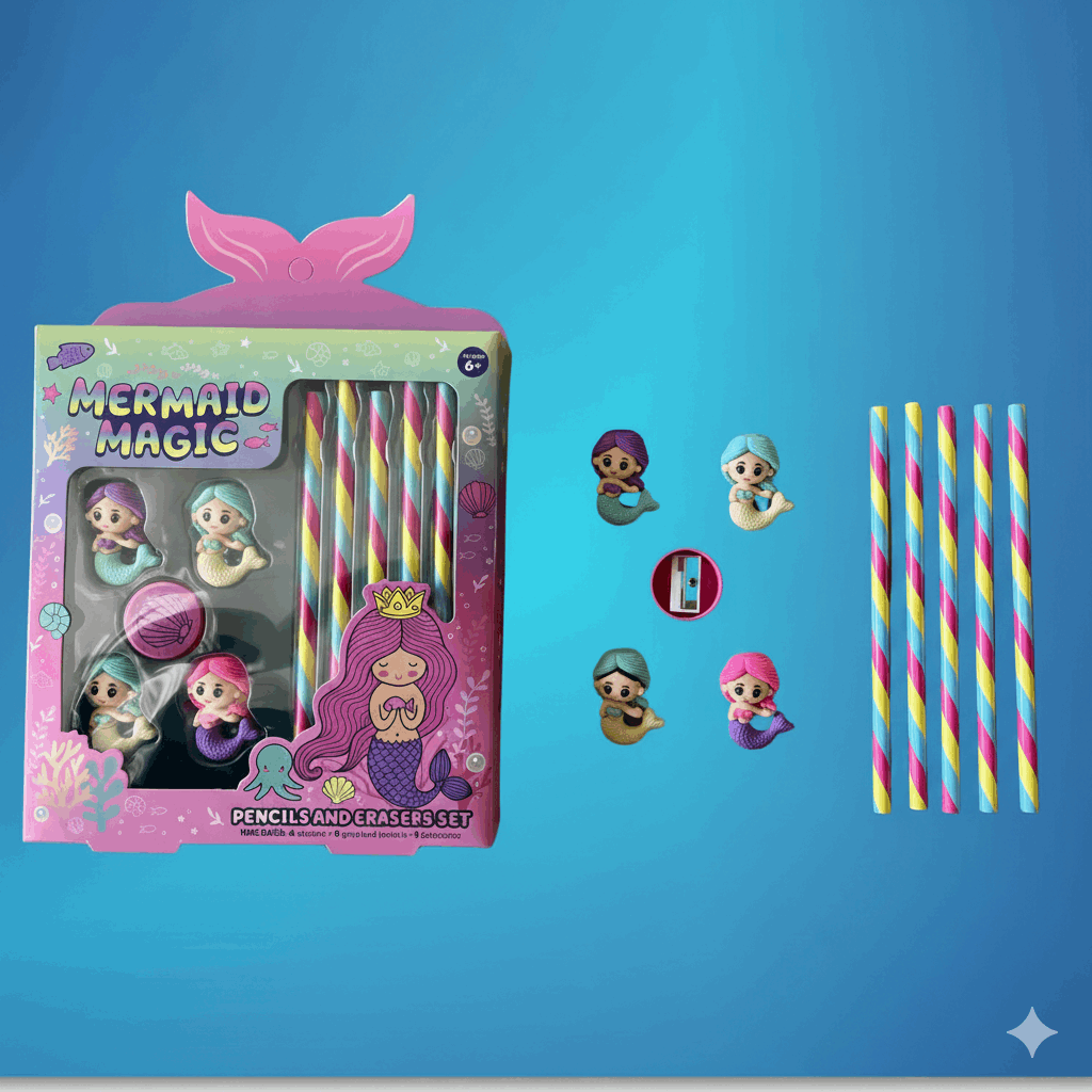 Mermaid Stationery Gift Set - Kinder Kreato