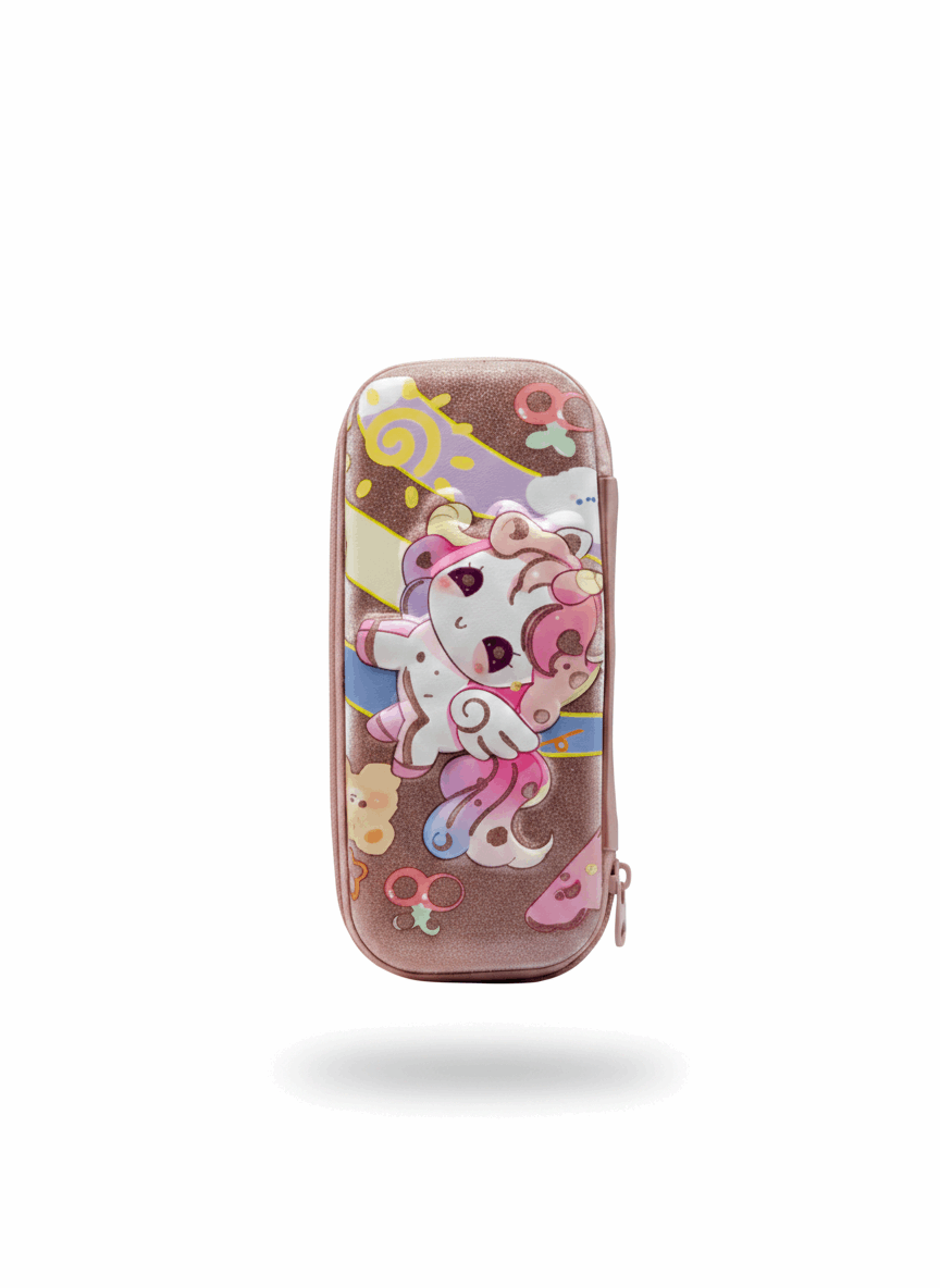 3D Hardtop Pencil Box | Unicorn Stationery Case - Kinder Kreato