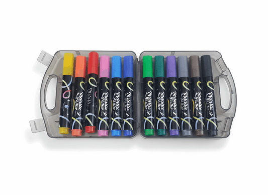 Metallic Glitter Marker Set – Box of 12 - Kinder Kreato