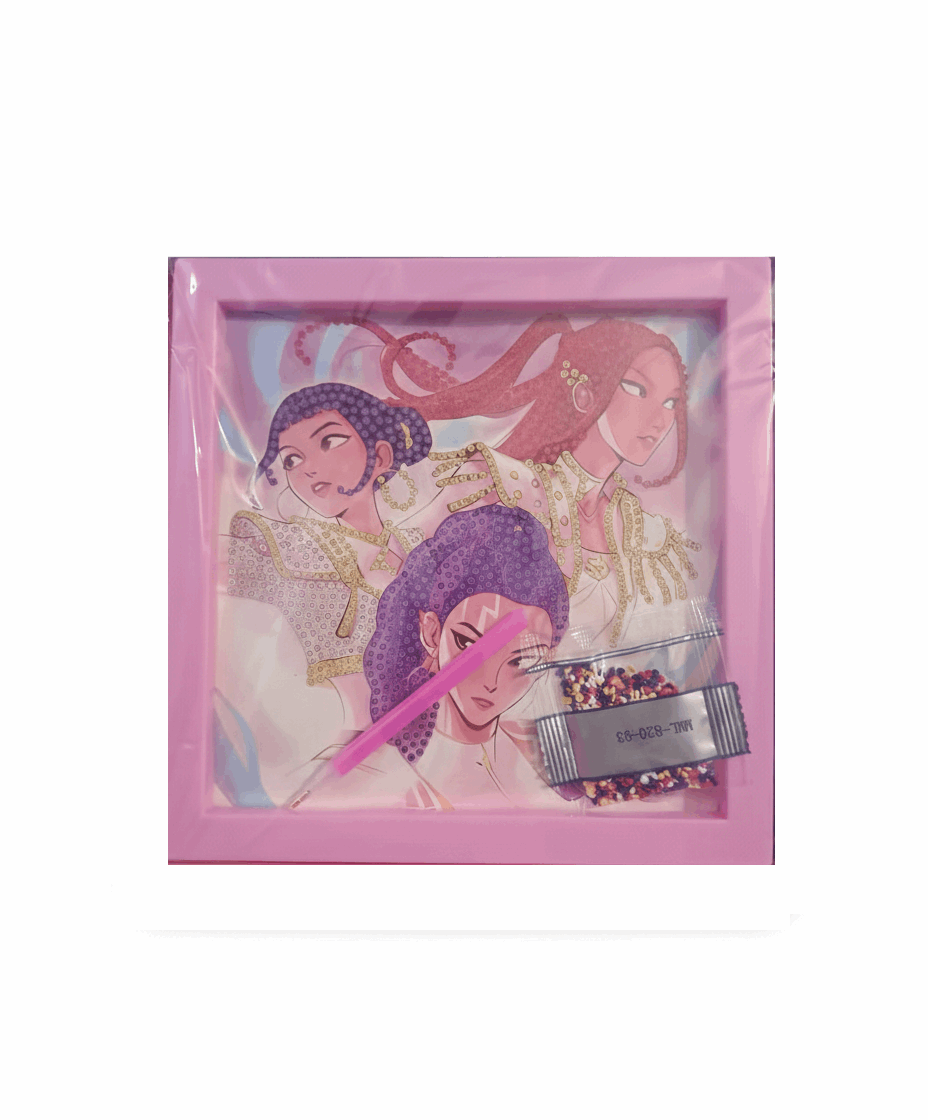 Kpop Demon Hunter Diamond Painting – Set of 4 - Kinder Kreato