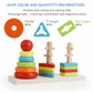 Set of Column - Rainbow Tower - three column - 18 Pcs - Kinder Kreato