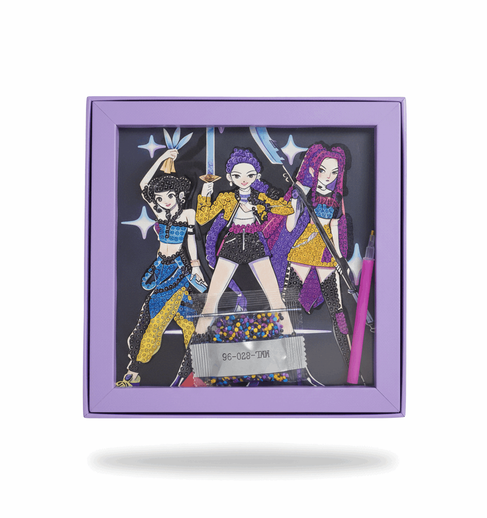 Kpop Demon Hunter Diamond Painting – Set of 4 - Kinder Kreato