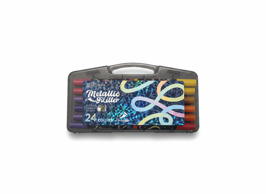 Metallic Glitter Marker Set – Box of 24 - Kinder Kreato