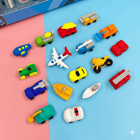 3D Traffic Eraser Set - Kinder Kreato