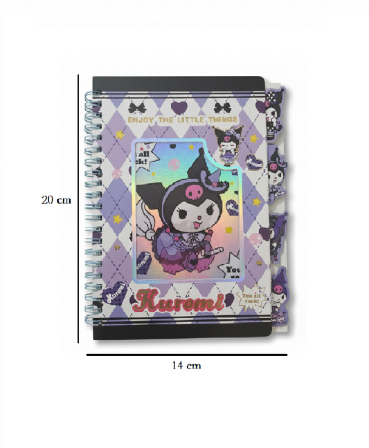 Kuromi Spiral Notebook / Journal - Kinder Kreato