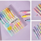 8 Pcs Magic Highlighters Set | Fluorescent Pens, Cute Stationery - Kinder Kreato