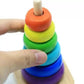 Wooden Rainbow Stacking Tower – 8 Stages - Kinder Kreato