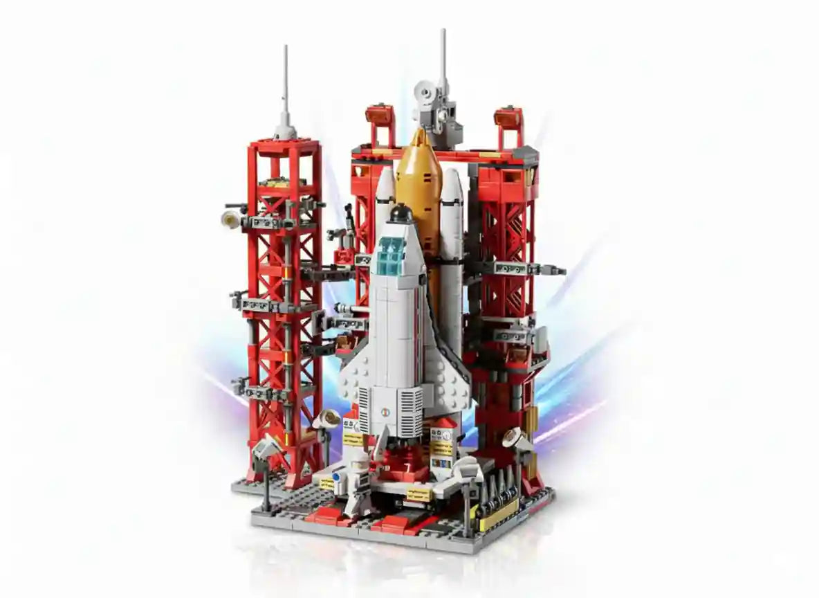1059 Pcs Space Shuttle Rocket Building Blocks Toy | Large Rocket with Astronaut Minifigures - Kinder Kreato