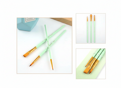 Paint Brush Set – Multi Shape Brushes for Watercolor, Acrylic & Oil Painting