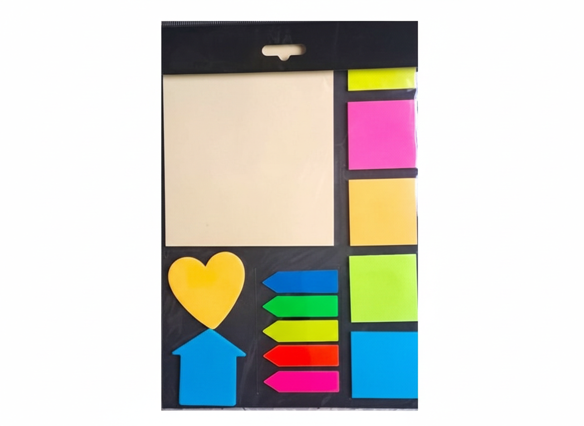 Multicolor Sticky Notes Set – Multiple Designs