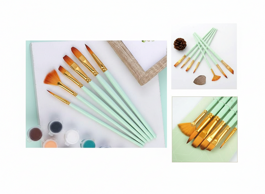 Paint Brush Set – Multi Shape Brushes for Watercolor, Acrylic & Oil Painting