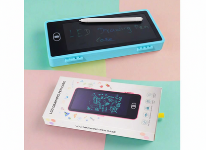 2-in-1 LCD Drawing Pen Case for Kids – Digital Writing pad with Pencil Box