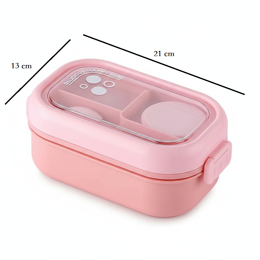 Plastic Lunch Box with Stainless Steel Interior
