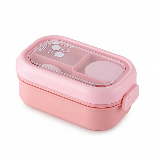 Plastic Lunch Box with Stainless Steel Interior
