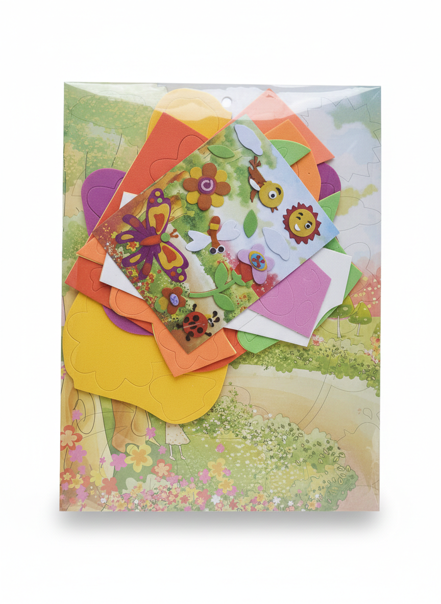 3D Foaming Sticking Activity for Kids - Kinder Kreato