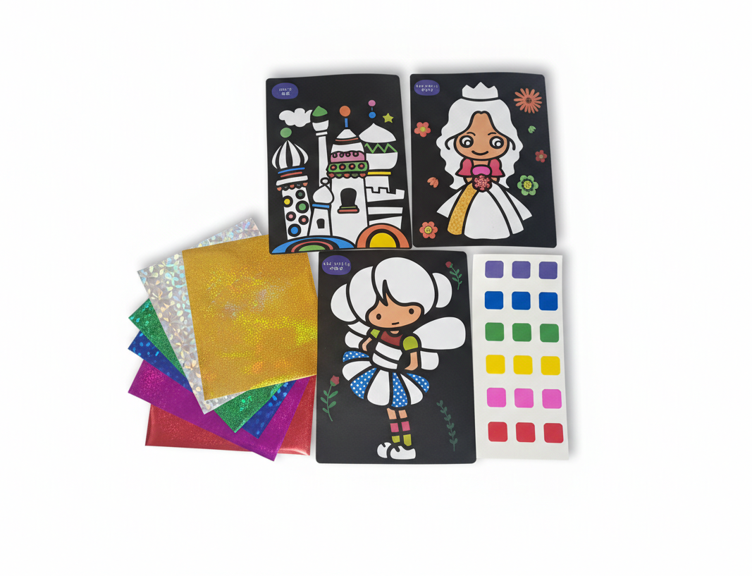 Foil Art For Kids – 2-in-1 Creative Craft Set - Kinder Kreato
